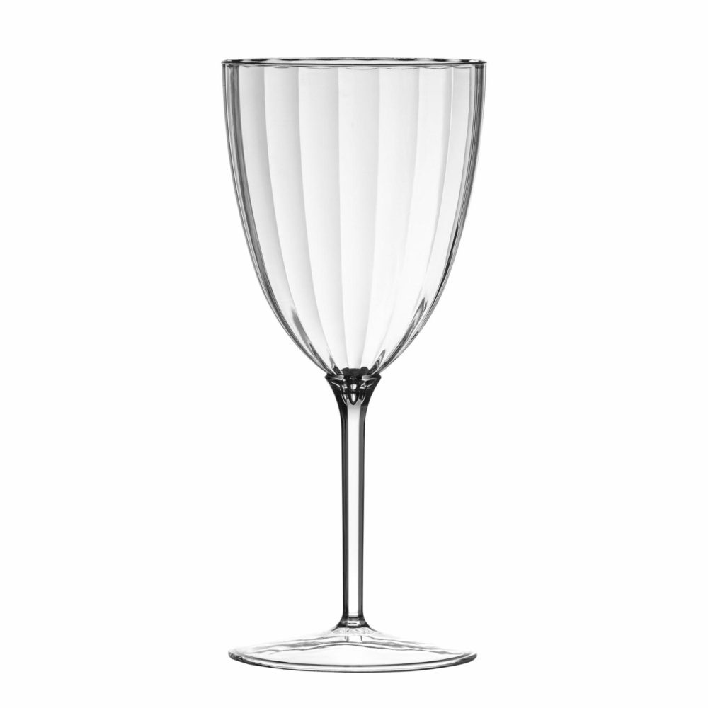 Drinkware | 7 Oz 1-Piece Clear Plastic Disposable Wine Goblet – 8 Pack Dinnerware Drinkware