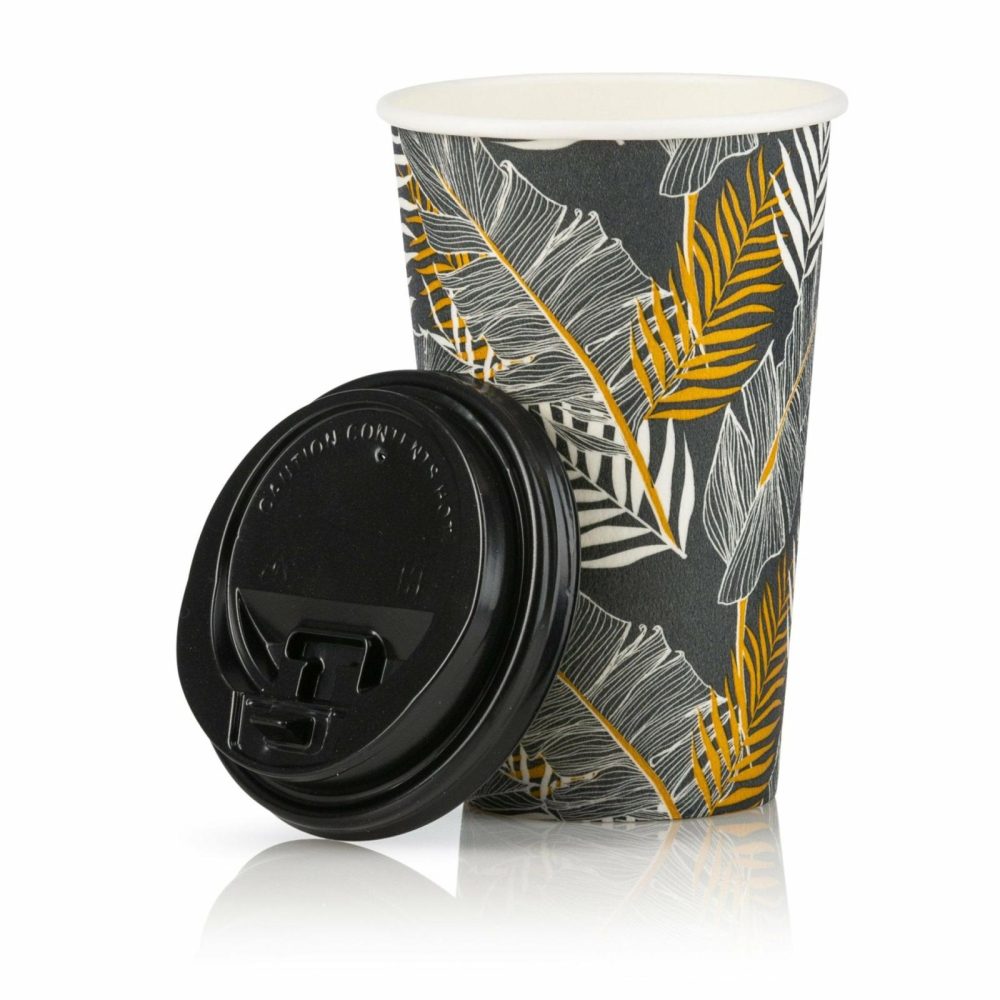 Drinkware | Insulated Paper Coffee Cups With Lids Dinnerware Drinkware