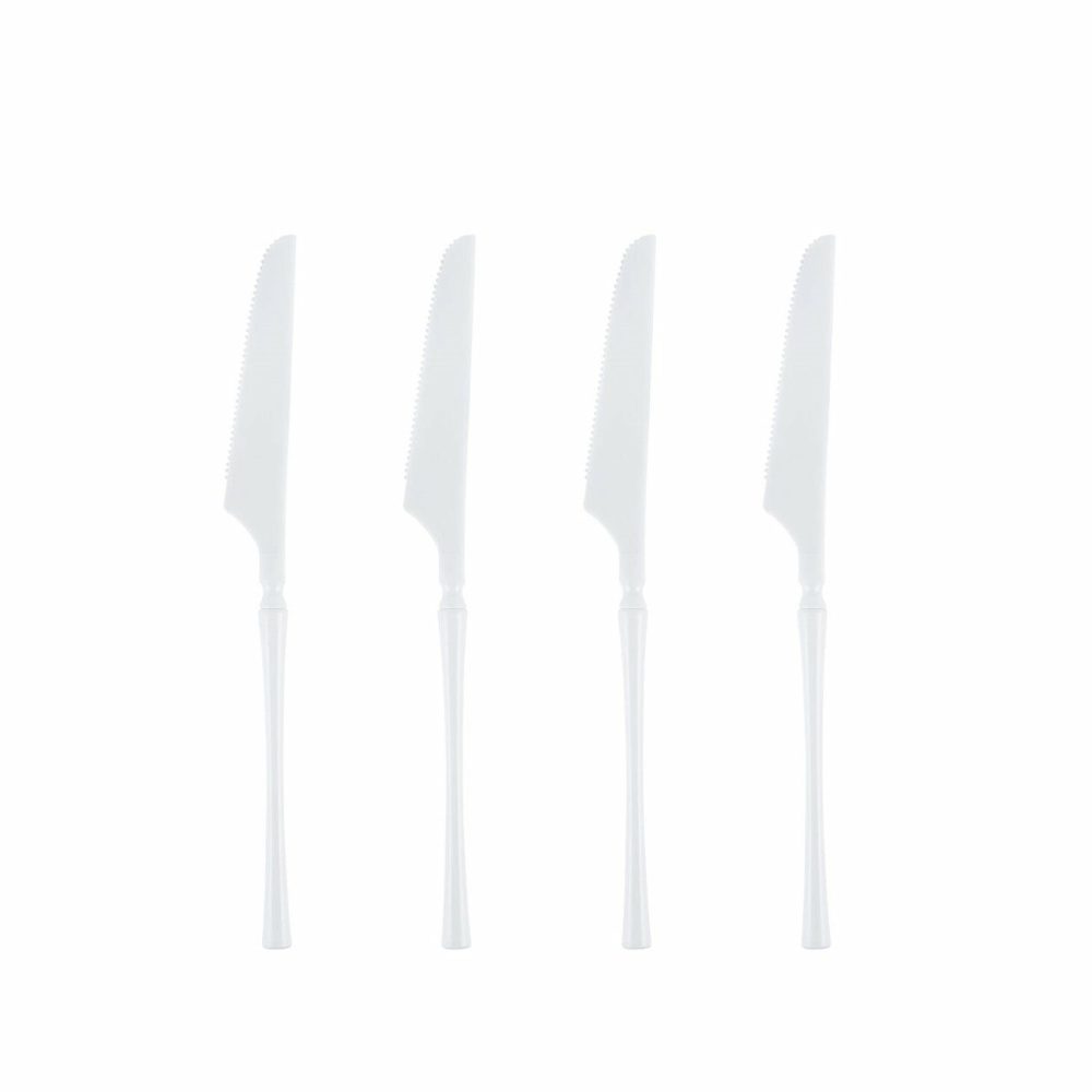 Flatware | Infinity Collection White Flatware 32 Count Dinnerware Flatware