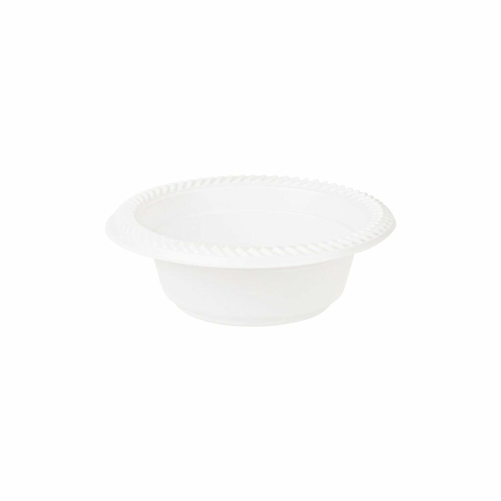 Household Products | 5 Oz. White Round Plastic Dessert Bowl 100 Pack – Classico Dinnerware Household Products