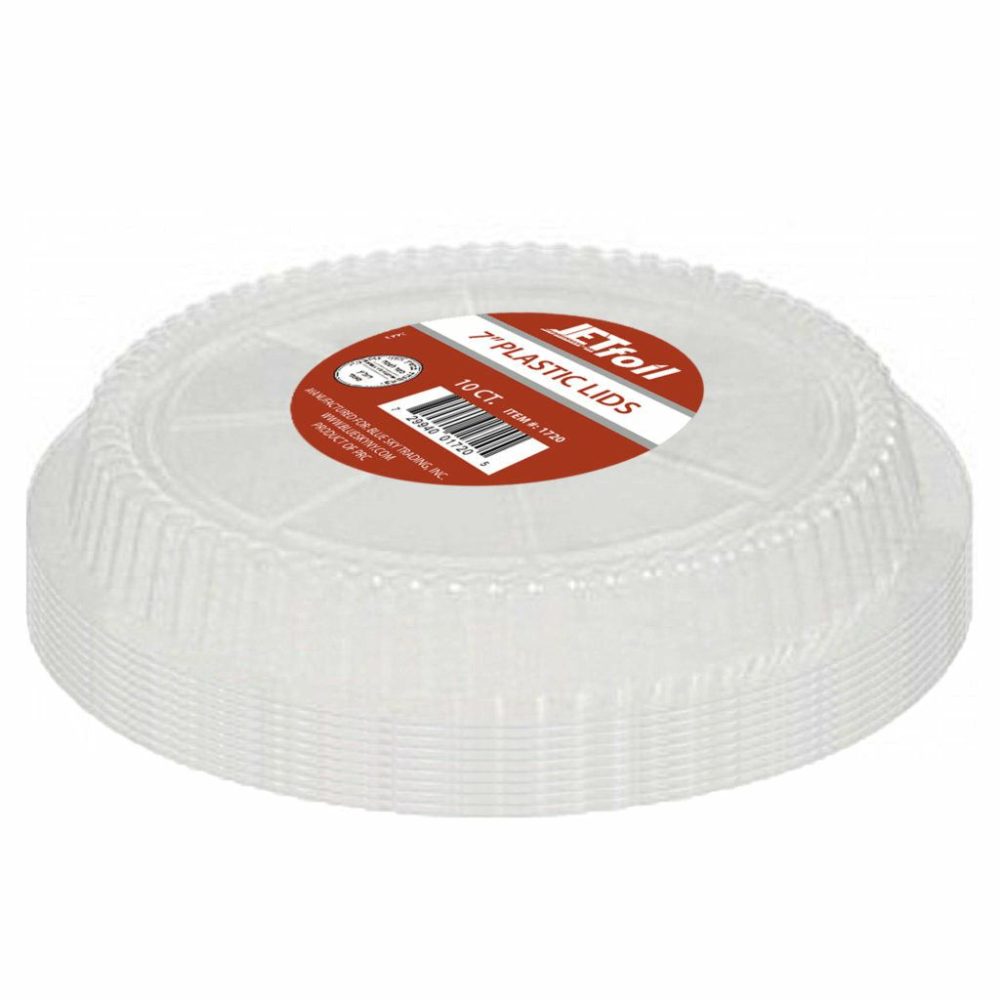 Household Products | Plastic Lids 9″ Round 240 Count Dinnerware Household Products