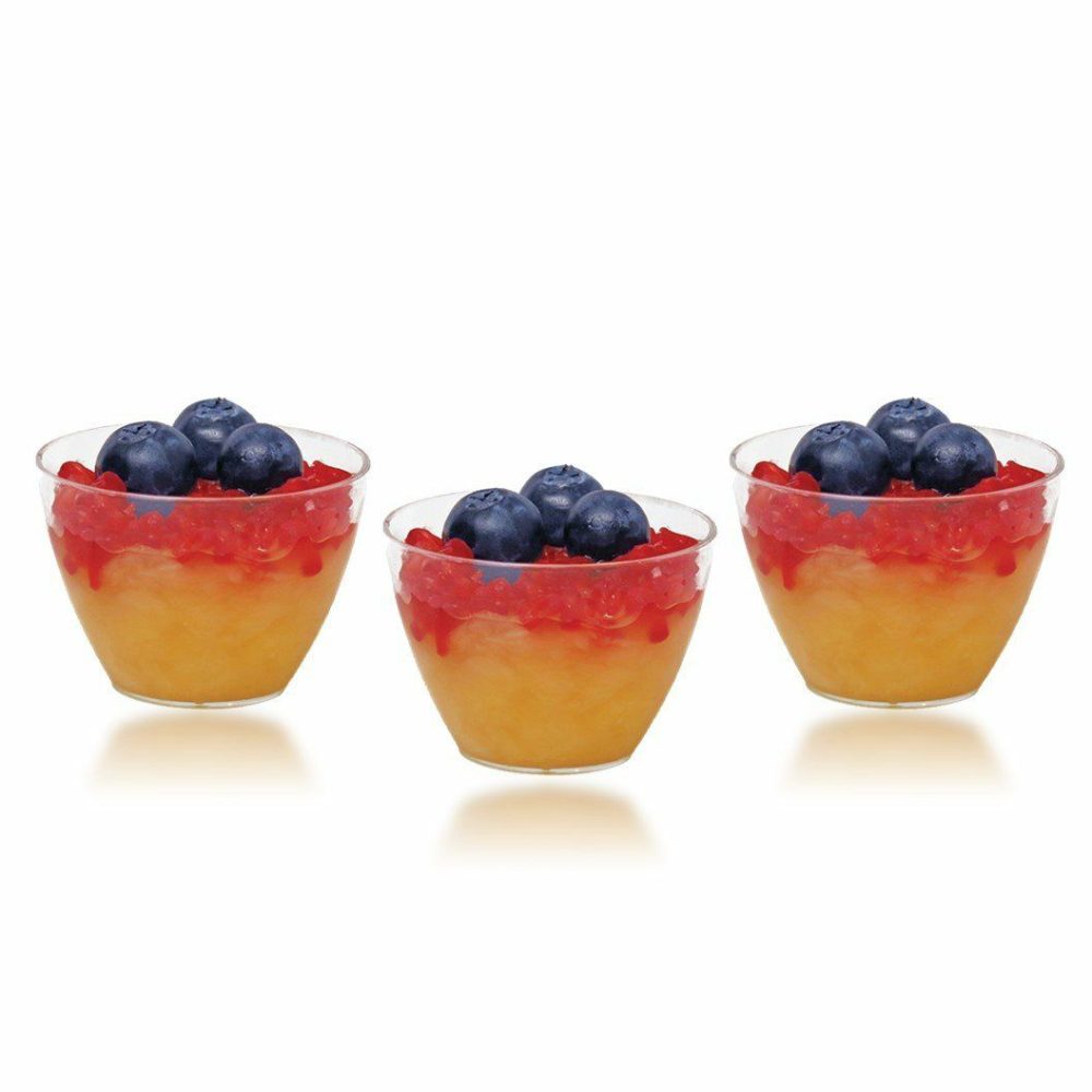 Miniware | 1 Oz. Clear Plastic Mini Bowl-12 Count Dinnerware Miniware