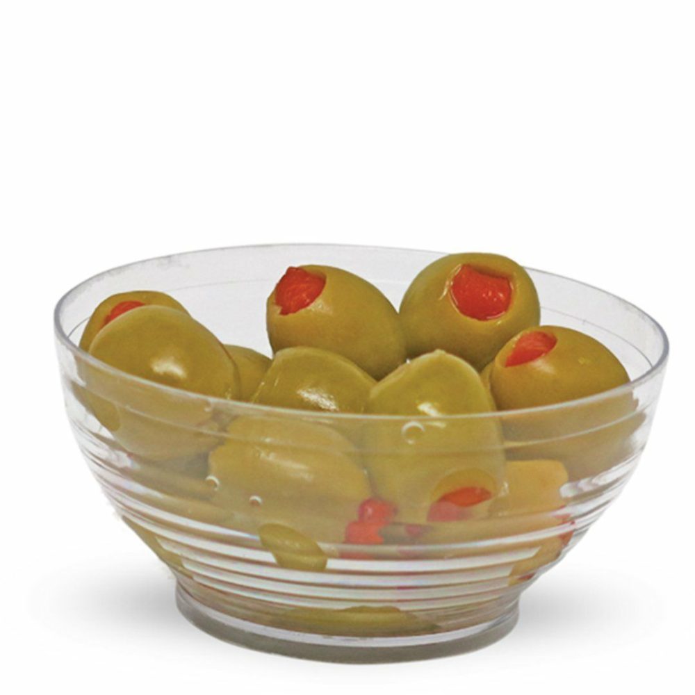 Miniware | 2 Oz. Clear Plastic Mini Bowl With Embossed Design-12 Count Dinnerware Miniware