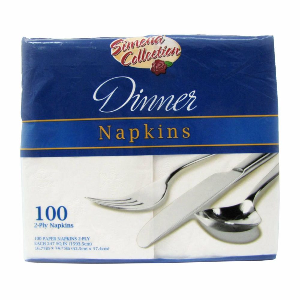 Napkins | Dinner Napkins 100/Pack Dinnerware Napkins