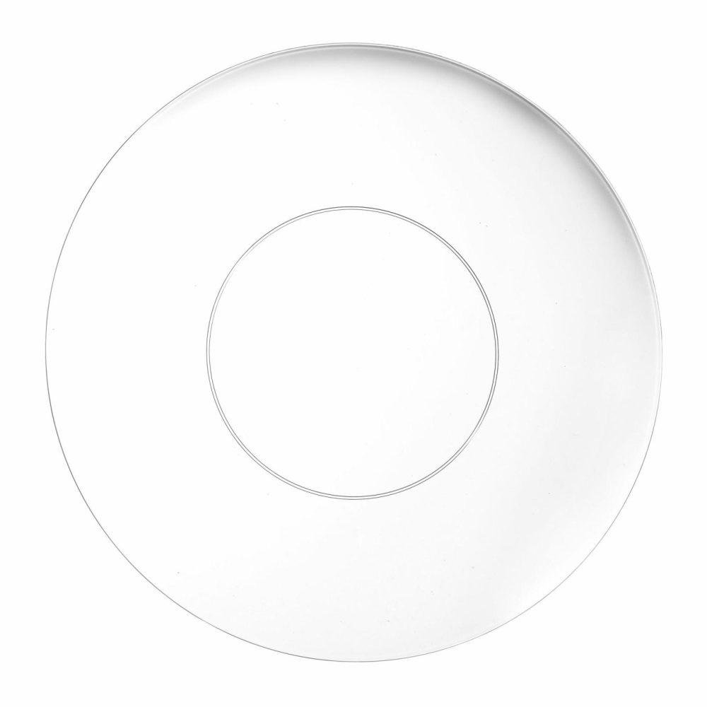 Plates | Clear Round Plastic Plates – Organic Dinnerware Plates