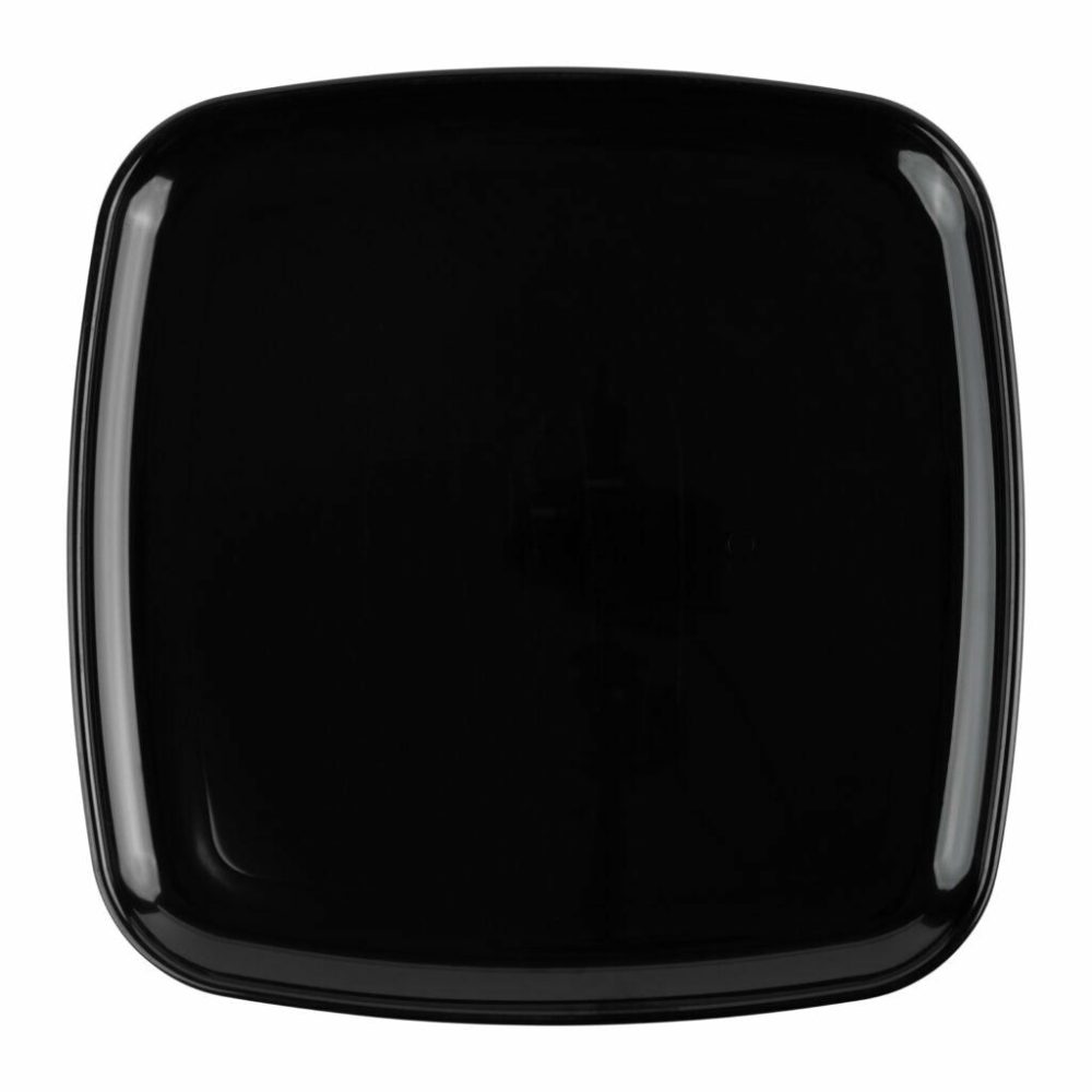 Serverware | 12 Inch Black Square Organic Serving Tray Dish – 2 Pack Dinnerware Serverware