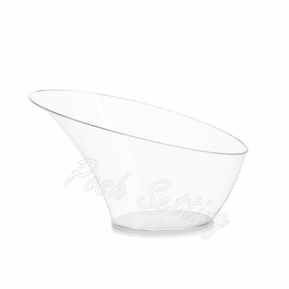 Serverware | 20 Oz. Clear Modern Plastic Serving Bowl – Serverware Dinnerware Serverware