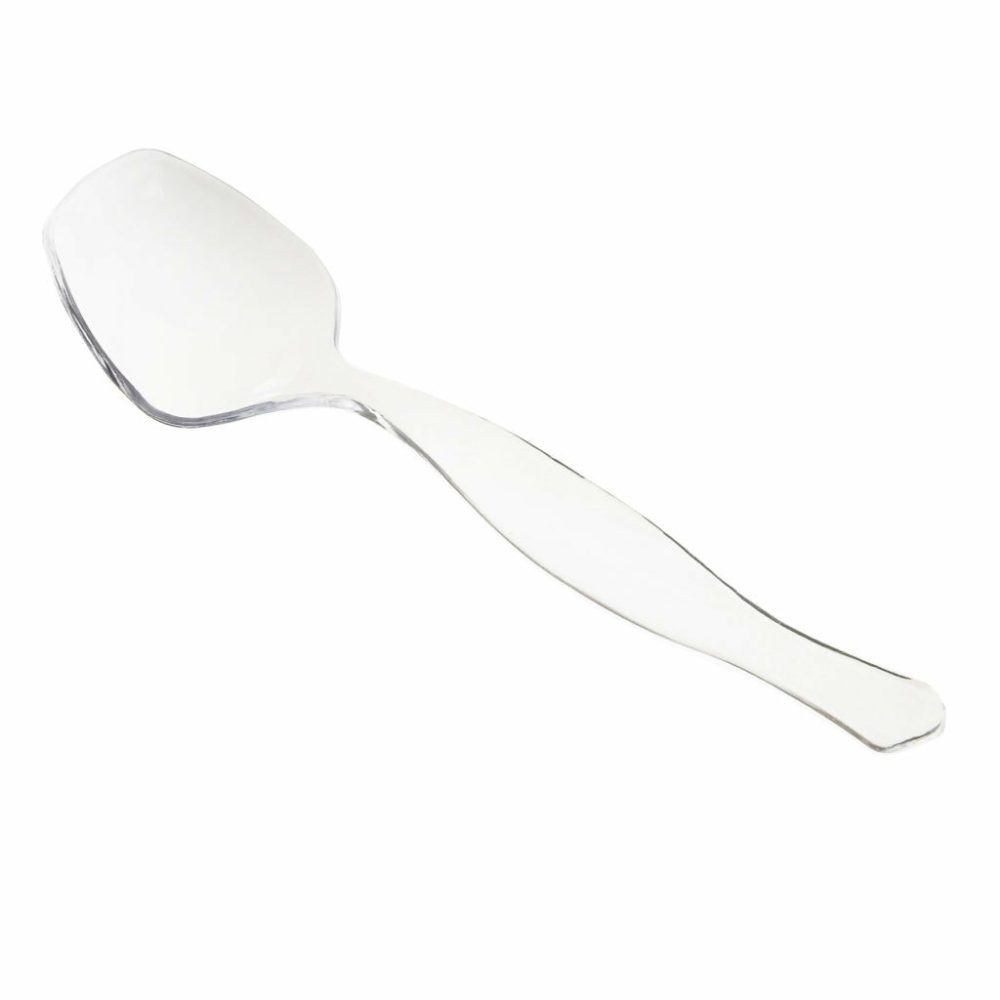 Serverware | Clear Plastic Serving Spoon 1 Pack Dinnerware Serverware