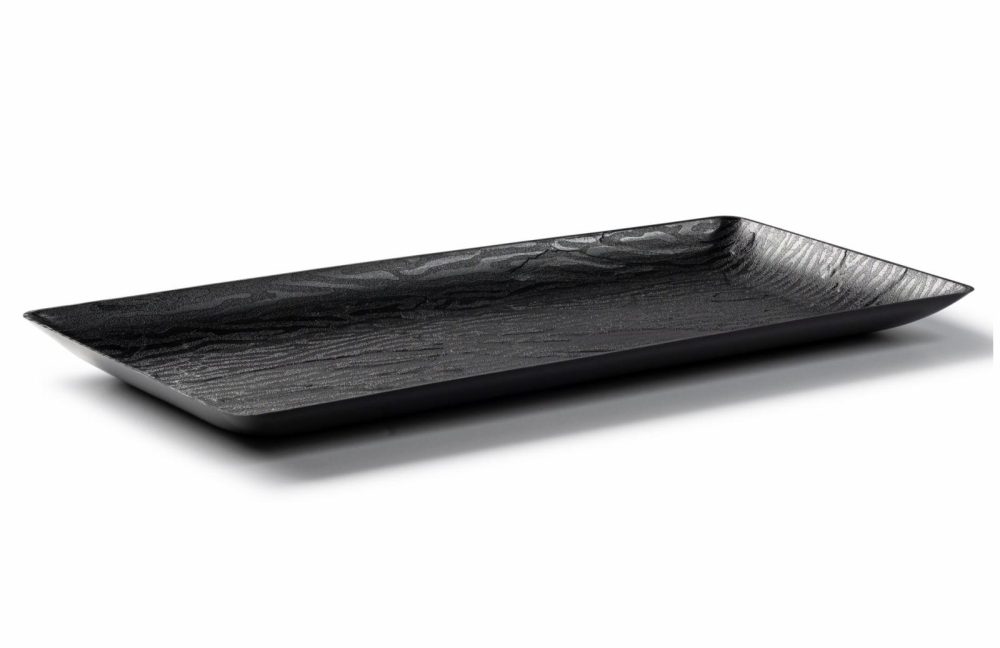 Serverware | 6.25 X 14 Inch Rectangle Black Serving Tray – 5 Pack Dinnerware Serverware