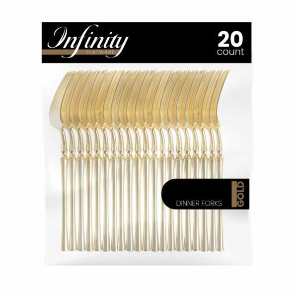 Flatware | Infinity Collection Gold Flatware 20 Count Dinnerware Flatware