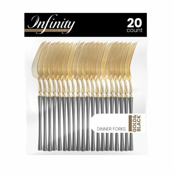 Flatware | Infinity Collection Gold/Black Flatware 20 Count Dinnerware Flatware