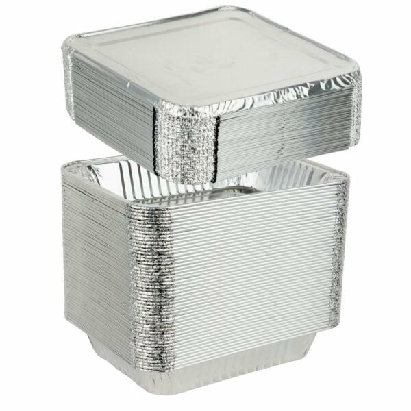 Household Products | 9×13 Pans/Lids Combo Deep Aluminum Pans – 50 Sets Dinnerware Household Products