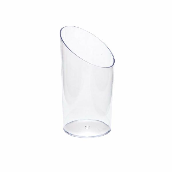 Miniware | 2.5 Oz. Clear Plastic Angled Mini Cup-10 Count Dinnerware Miniware