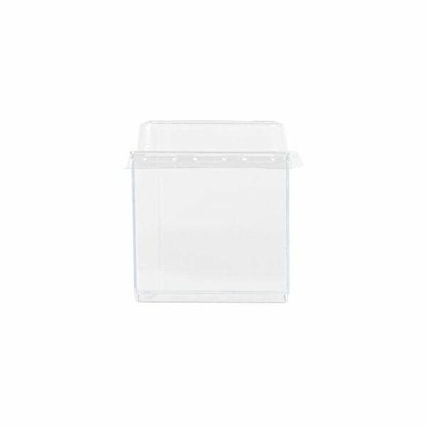 Miniware | 2 Oz. Clear Square Cups With Lids – 8 Count Dinnerware Miniware