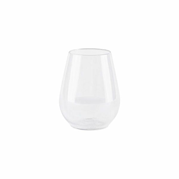 Miniware | 4 Oz. Clear Stemless Goblets – 8 Count Dinnerware Miniware