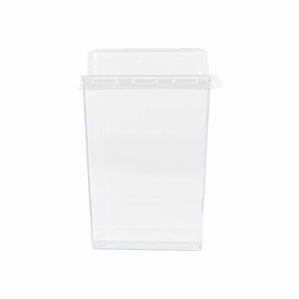 Miniware | 6 Oz. Clear Square Cups With Lids – 10 Count Dinnerware Miniware