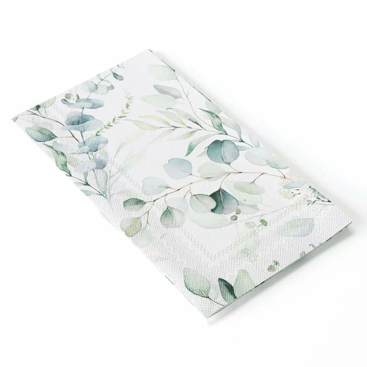 Napkins | Disposable Paper Buffet Napkins 20 Pack – Eucalyptus Dinnerware Napkins