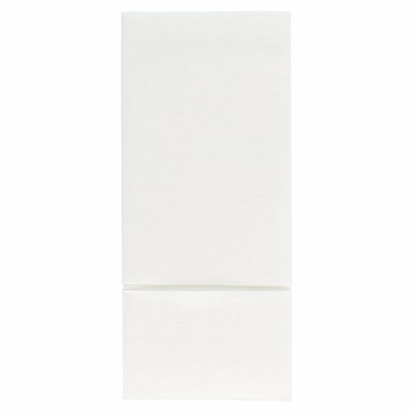 Napkins | Linen Like Disposable Paper Buffet Pocket Napkins 40 Per Pack – White Dinnerware Napkins