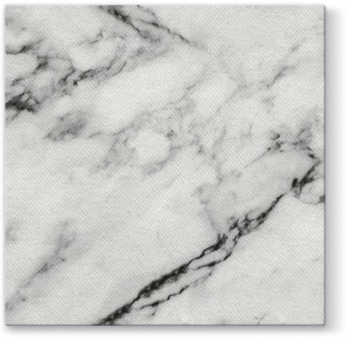 Napkins | Marble White/Black Airlaid 1/4 Fold Dinner Napkin – 50 Pack Dinnerware Napkins