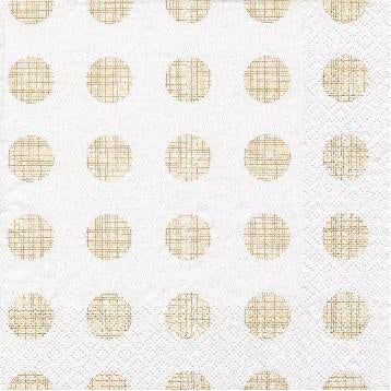 Napkins | Melissa Gold Dots Lunch Napkin – 20 Pack Dinnerware Napkins