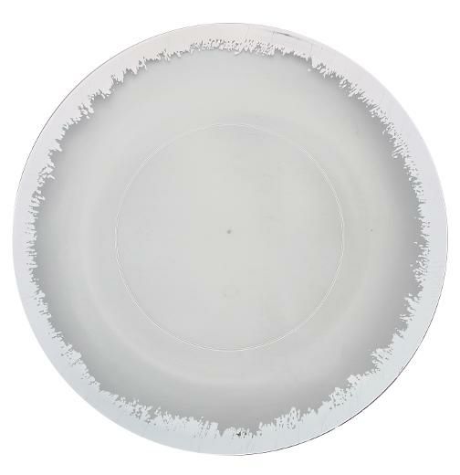 Plates | 40 Piece Combo Silver/Clear Round Plastic Dinnerware Set (20 Servings) – Scratched Silver Dinnerware Plates