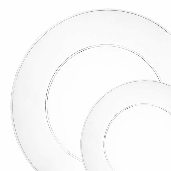 Plates | Clear Round Plastic Plates 20 Pack – Mod Dinnerware Plates