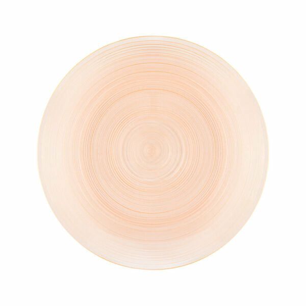 Plates | Peach Transparent Round Plastic Plates – Crystal Design Dinnerware Plates