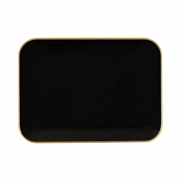 Serverware | 8″ X 11″ Organic Black And Gold Rectangle Serving Dish – 2 Pack Dinnerware Serverware