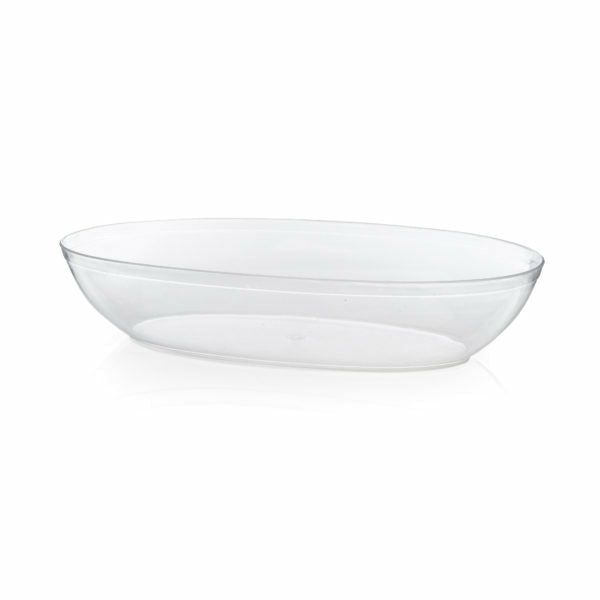 Serverware | Clear Oval Salad Bowl – 2 Count Dinnerware Serverware