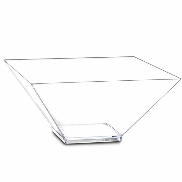 Serverware | Clear Square Salad Bowl – 2 Pack Dinnerware Serverware