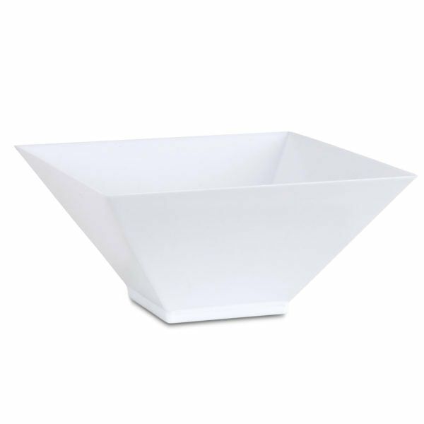 Serverware | White Square Medium Salad Bowl – 2 Pack Dinnerware Serverware