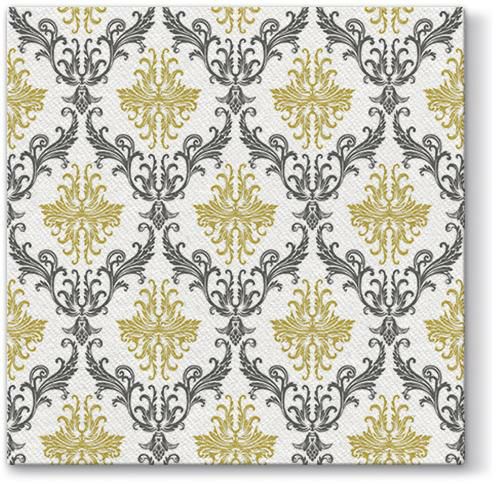 Napkins | Royal Ornament Gold Airlaid 1/4 Fold Dinner Napkin – 50 Pack Dinnerware Napkins