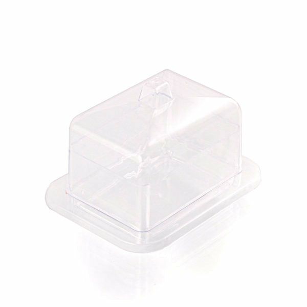 Miniware | 2.75″ X 3.5″ Clear Plastic Plate With Lid – 6 Count Dinnerware Miniware